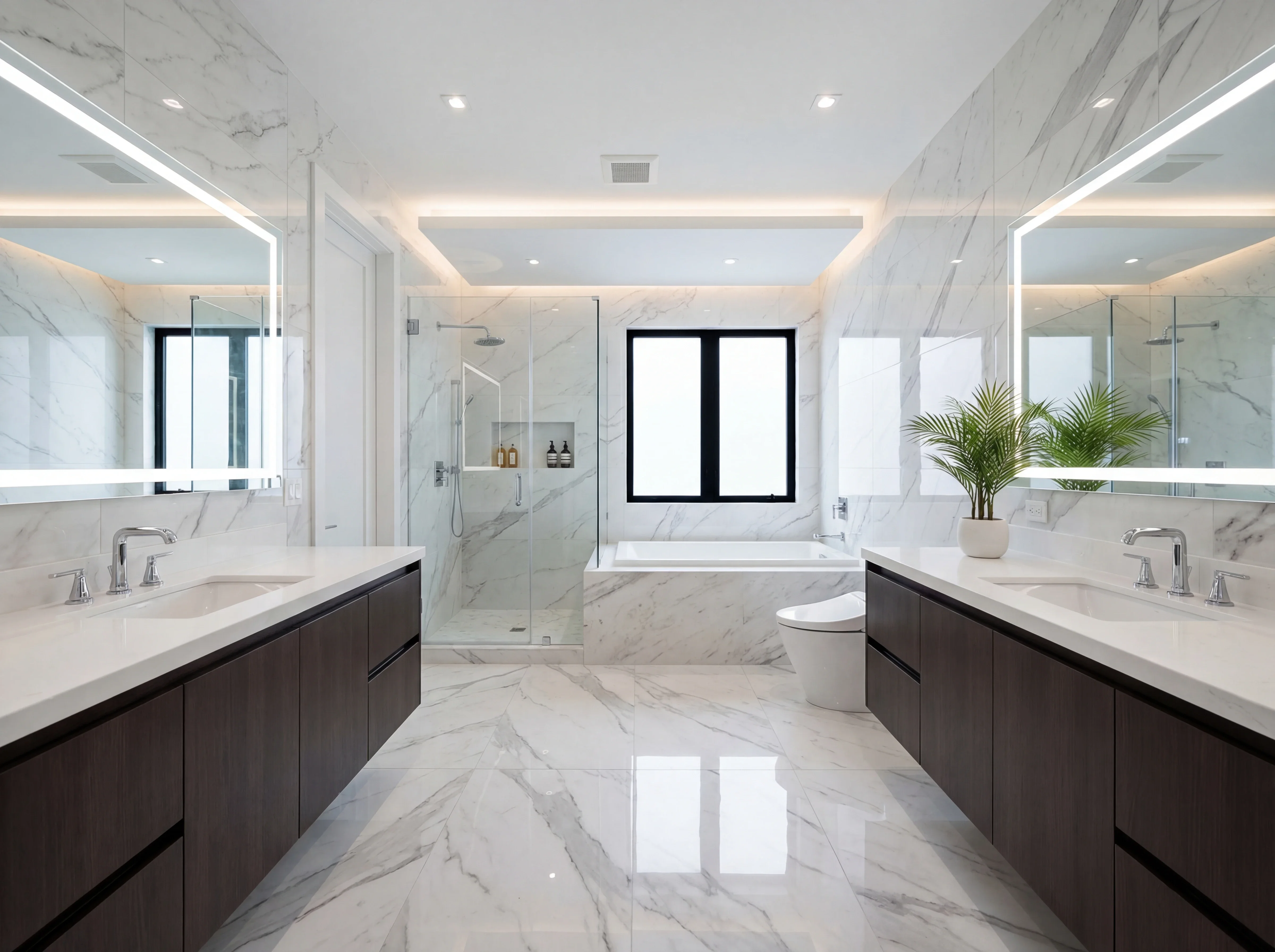 Bright modern bathroom